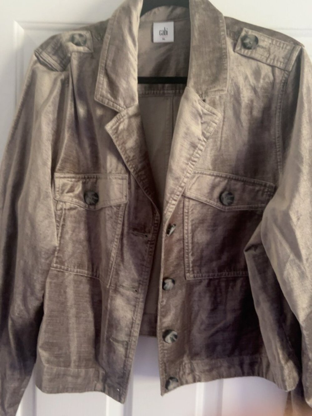 Cabi Sunday Topper Velvet Jacket